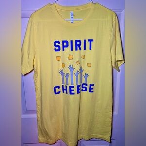 Canvas Spirit Cheese Yellow Unisex Tshirt Tee Short Sleeve,‎ L